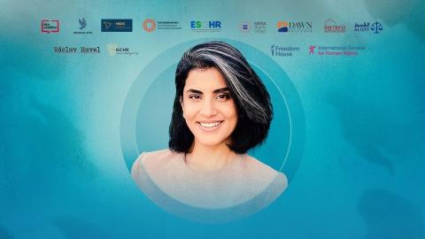 loujain al hathloul and logos